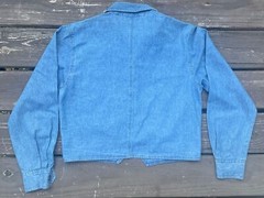 Vintage J. JILL 100% Cotton Denim Shirt Size 8 Made In USA