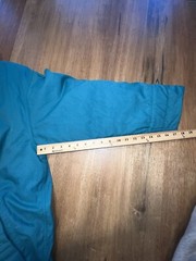 Eddie Bauer Goose Down Puffer Parka Below Knee Teal Coat Long Jacket Large