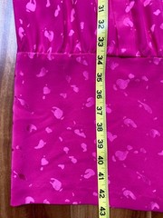 Vintage SAINT ROMEI Pink 100% Silk Formal Dress with Shoulder Pads SZ M