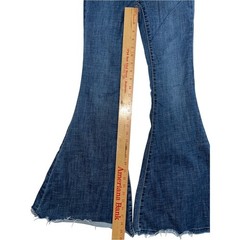 We The Free Extra Wide Flare Jeans Size 25 Button Fly Boho Festival Denim