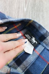Vintage Blue Plaid Wool Pleated Skirt Preppy Schoolgirl Heritage Classic Women’s