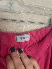 Vintage 1980s 1990s Pink Skirt with Pockets 100% Cotton Size Large Made In USA