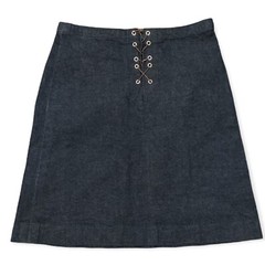 Vintage Burberry Blue Label Indigo Denim Mini Skirt – Size 36 | W24x16