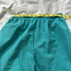 Vtg 80s 90s TEDDI Teal Blue 2pc Pant Set Small Retro Mom Coastal Grandma Rope