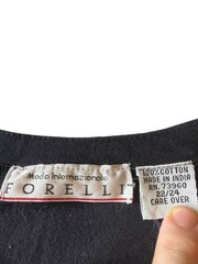 Vintage Moda International Forelli Knit Top Beaded Embroidered 22/24 Colorful