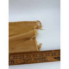 Vervet Blue Jeans Sun Beige Factory Distressed Raw Hem Preppy, Women’s Size 30