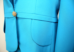 Quiet Luxury Heritage Classic VTG HENRY LEE Set Jacket Dress Blue MOD 14P
