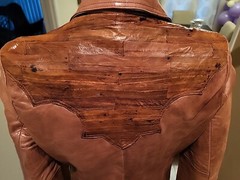 Vintage Golden Collection by Pioneer Wear Western Leather & eel Jacket Size 40