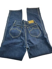 Vintage 70’s Wrangler No Fault Blue Jeans 26×34 High Rise Wide Leg Actual 24X33