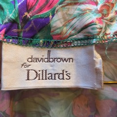 David Brown for Dillard’s Mumu Kaftan Women OS Multicolor Vintage Floral Gold