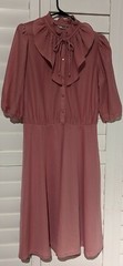 Vintage Sears The Fashion Place Women’s Dress Sz 16 Pink 5 Button Up MADE in USA