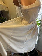 VTG SILKY SATIN SHINY NYLON SPANDEX FULL 80S NIGHTGOWN SCARCE