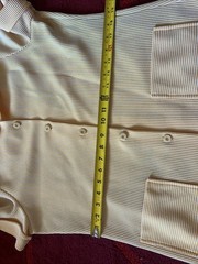 Beautiful Vintage Queen Casuals Yellow Pinstriped Women’s Suit S/M