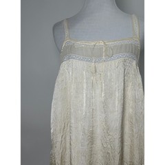 Vintage 1920s Step In Teddy Silk Lace Lingerie Cream Flapper Chemise Antique