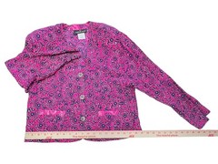 VTG 80s Carol Little Petites Colorful Top Sz 8 & Palazzo Capri shorts/pant Sz 10
