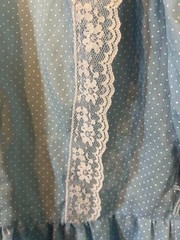 VTG 70’s 80’s Blue Prairie Dress Doni Girl Of California Cottagecore Maxi Small