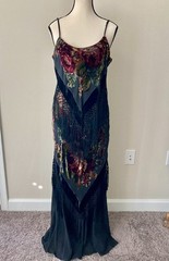 VTG 90s ARIE A brand 2 Pc Boho Whimsygoth Maxi Dress & Kimono Jacket SZ L MINT!