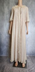 Vintage 1950s BY ODETTE BARSA for Lord & Taylor Dressing Gown Lace Fully Lined