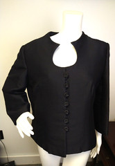 60s Custom Tailoring Keyhole Wool Blazer Executive Mills Ogden Name on Tag L/XL