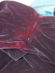 VTG 80/90s Nancy Johnson Dress Womens 10 Velvet Purple Dark Romance Whimsigoth
