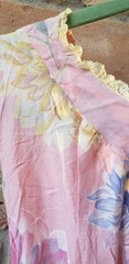 VTG 30s Floral Print Bias Cut Dress Sz XS? Old Hollywood Regency Art Deco READ