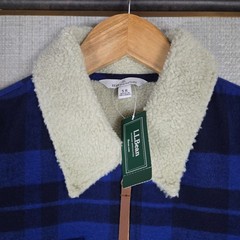 LL BEAN Signature New $99 Womens Small Chamois Jacket Sherpa Lined Full Zip