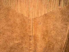 VTG Rare Simco Leather Fringe Hippie Boho Pioneer Jacket 60s 70s Brown Western