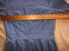 Vintage 70s Terri Petites California SOLID BLUE Prairie Dress W/ TAGS INISDE JP7