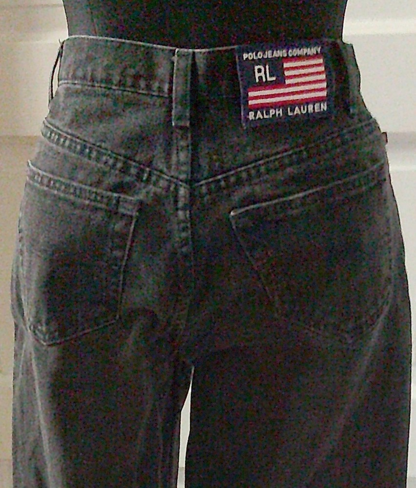 90’s Black POLO JEANS RALPH LAUREN Denim Jeans 2 x 31