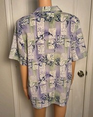 Vintage Patchwork Hawaiian Button Up Size 16 – Coastal Grandma Summer – D14