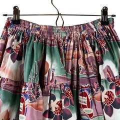 Vintage Southwest Circle Skirt Size S Tiered Western Desert