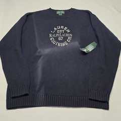 Vintage Lauren Ralph Lauren Clothing Company Navy Blue Sweater New READ