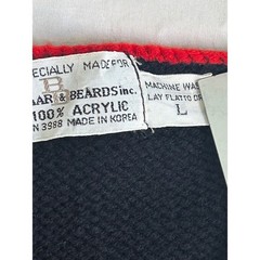 Vintage Baar & Beards Rainbow Striped Scottie Dog Heart Knit Sweater Vest Large