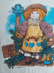 Vintage 90s Herbs Garden T Shirt Single Stitch Cottagecore Folk Art Graphic L/XL