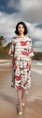 Melrose Vintage Top/Skirt Set Size S, 100% Rayon