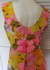 Tori Richard Honolulu for the Holiday Shop Vintage Floral Maxi Dress 1970s SZ 12