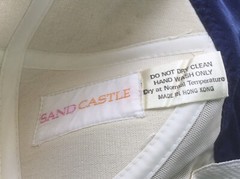 Vintage Bathing Suit Sand castle 50’s 60’s Pinup Swimsuit Romper Crystal Pleats