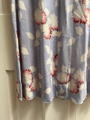 Vintage 1940s Dress 40s Purple Floral Button Front Dress