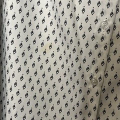 Vintage 1970s Nikki White & Black Long Sleeve Button Up Blouse Shirt Diamond XL