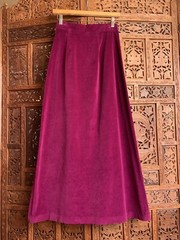 Vintage Maxi Skirt Purple Velvet Witchy Fairy Grunge Whimsigoth Patty Woodard