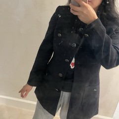 Herbert Grossman Military Style Black Jacket Blazer Women’s Vintage Made in USA