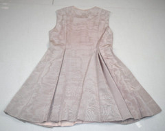 Vintage Dress Size S/M 60s Youth Guild Frosted Lavender Rhinestone Buttons Lined