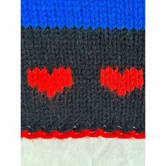Vintage Baar & Beards Rainbow Striped Scottie Dog Heart Knit Sweater Vest Large