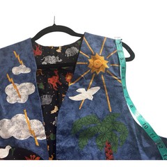 Vtg Womens Vest Noah’s Ark Handmade Christian Sunday School Teacher Bible Religi