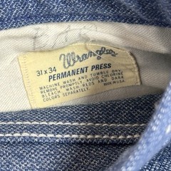 VTG ~ (60’s-70’s) WRANGLER Woman PERMANENT PRESS Jeans Sz (31 W x 34 L) USA MADE