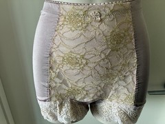 Vintage Soft Cup Bra+Girdle Retro-Style Pinup Girl Sets XS or M Black Blue Rose