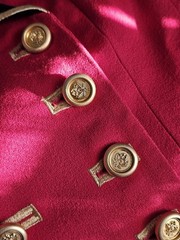 Vintage 1990s Pink Wool Crepe Double Breasted Blazer