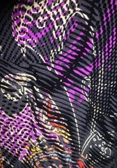 Vtg ALBERTO MAKALI BurnOut Velvet Printed Bow cocktail Party DRESS sz 8 M