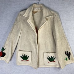 VTG La Muchacha SOUTHWEST embroidered WOOL LADIES JACKET by SHEPHERD BROS