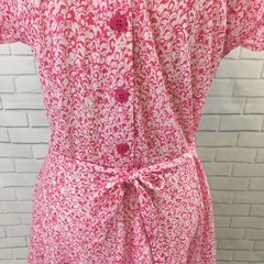Darian Petites Women’s Dress Fit & Flare Vintage Buttons Removable Sash Size 10P
